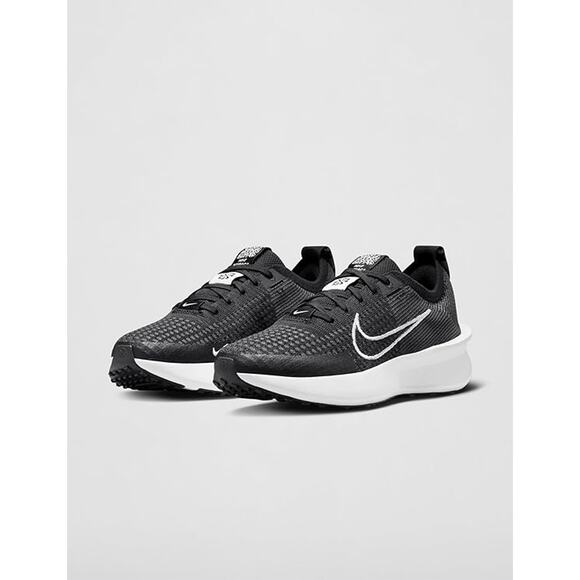 NWT Nike Women's Interact Run Sneaker, Black/White/Anthracite-SZ 7 - Picture 1 of 5